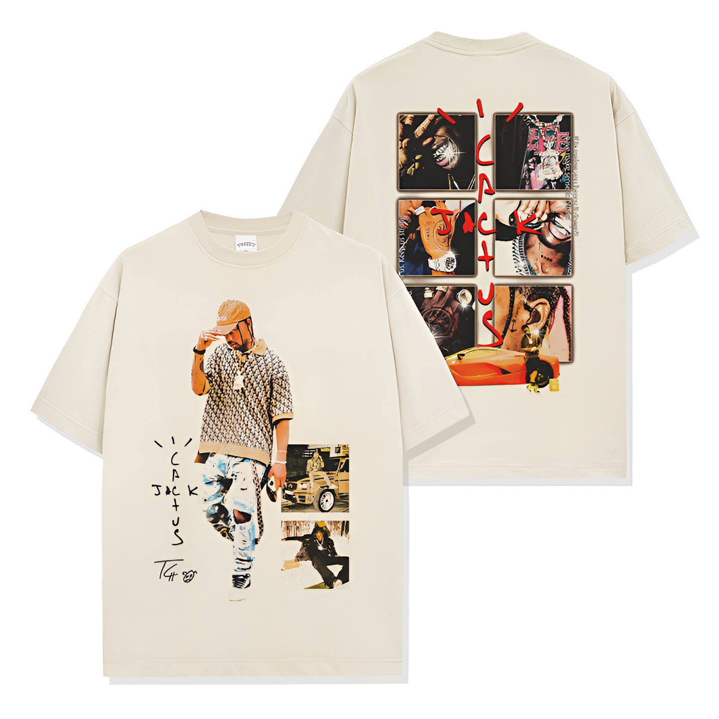 TRAVIS CACTUS JACK BACKPRINT TEE