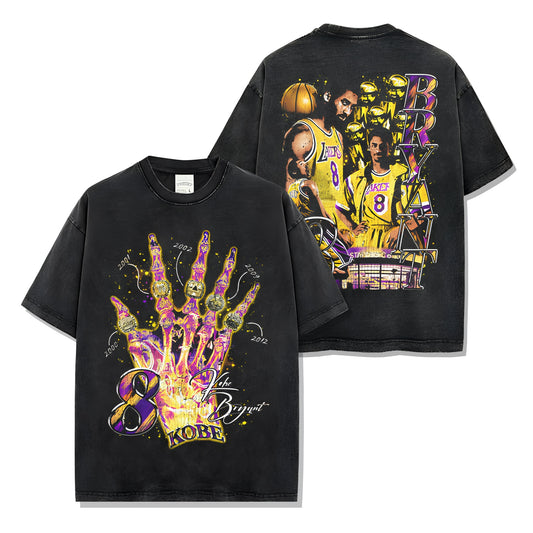 KOBE BRYANT RINGS BACKPRINT TEE