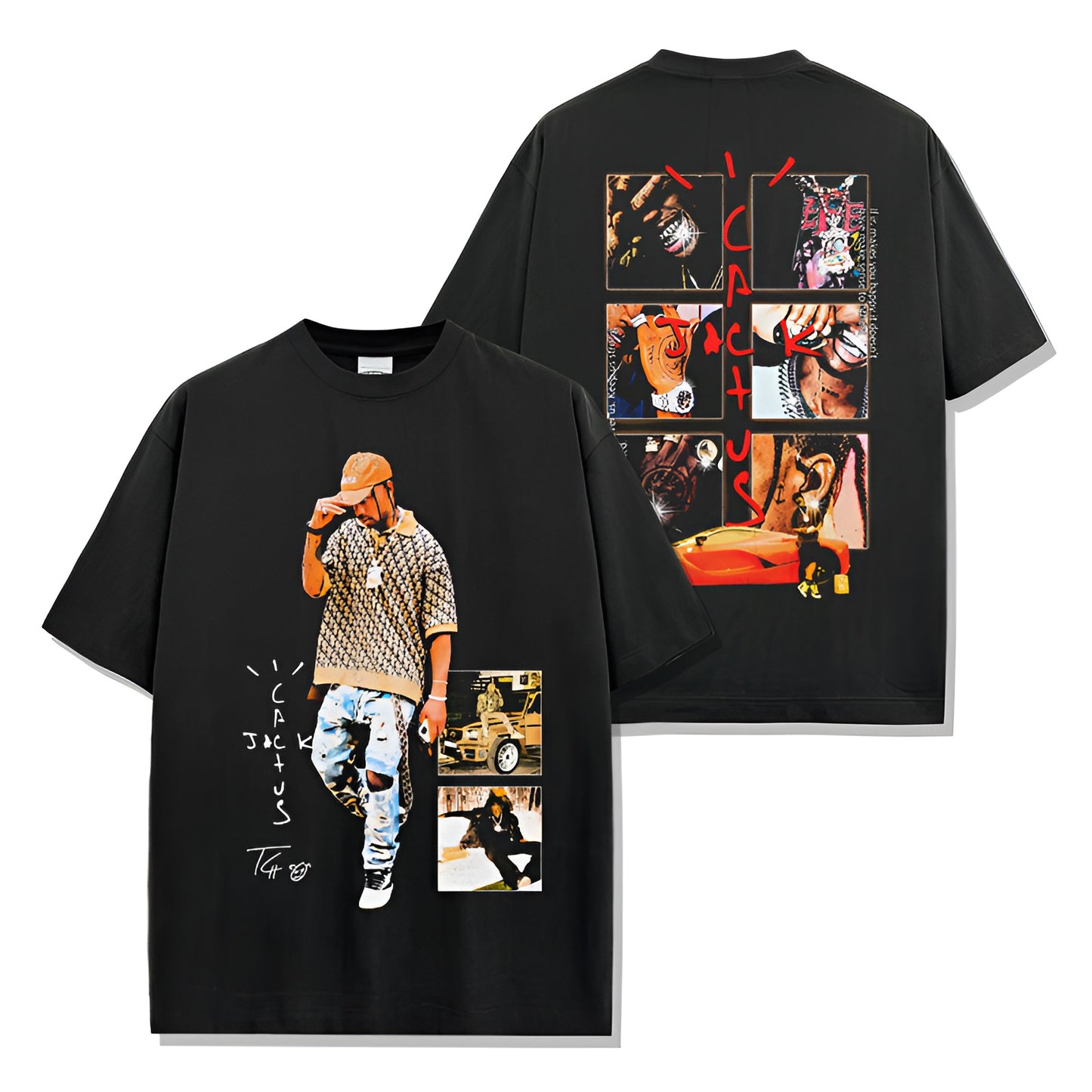 TRAVIS CACTUS JACK BACKPRINT TEE
