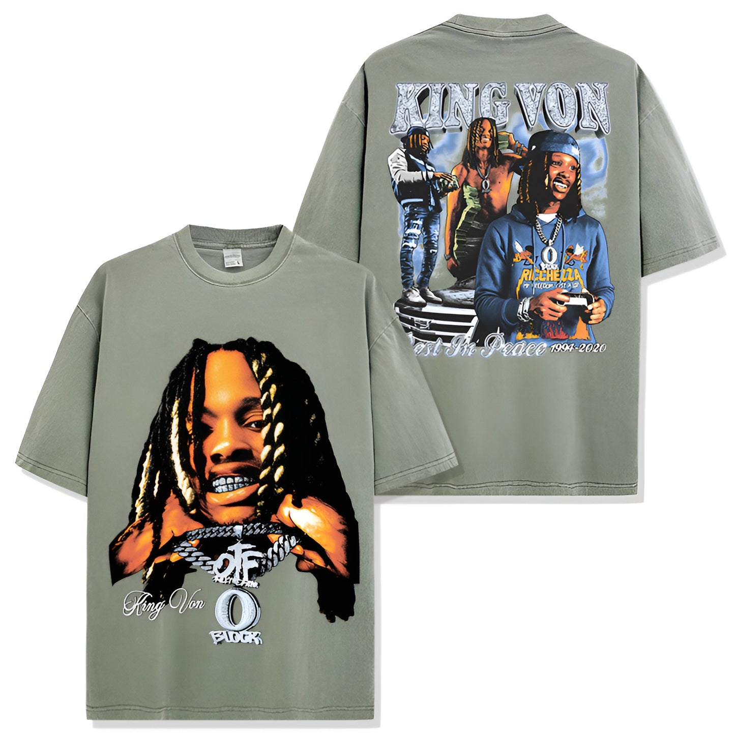 KING VON BACKPRINT TEE