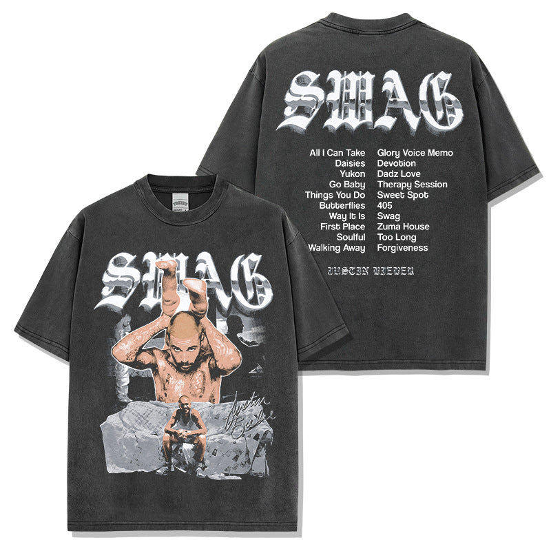 JUSTIN BIEBER SWAG BACKPRINT TEE