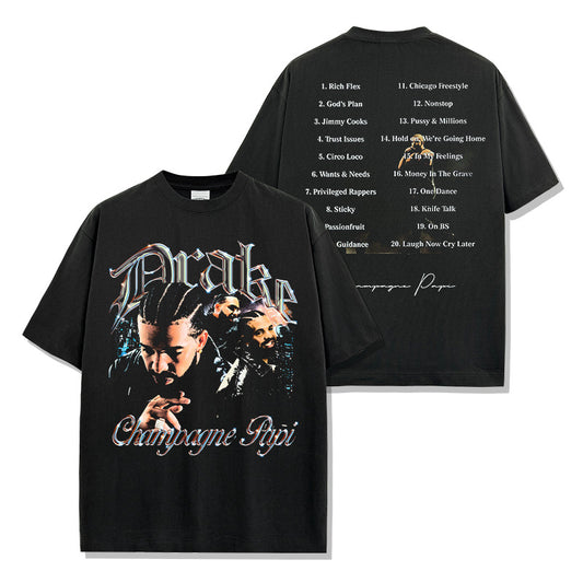 DRAKE CHAMPAGNE PAPI BACKPRINT TEE