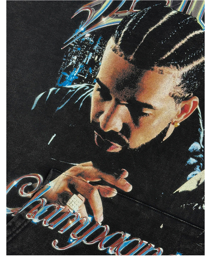 DRAKE CHAMPAGNE PAPI BACKPRINT TEE