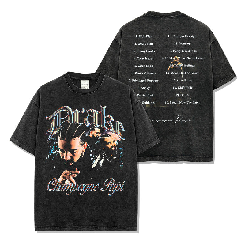 DRAKE CHAMPAGNE PAPI BACKPRINT TEE