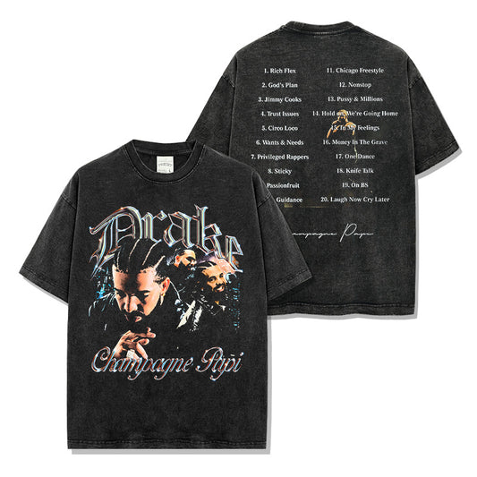 DRAKE CHAMPAGNE PAPI BACKPRINT TEE